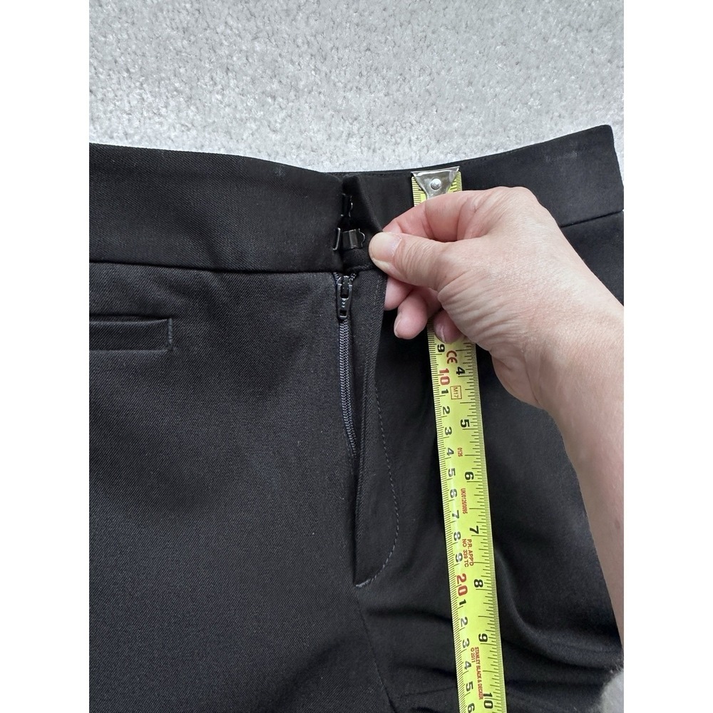 Banana Republic Cotton Blend Flare Pants 0 Tall Black - Picture 8 of 10